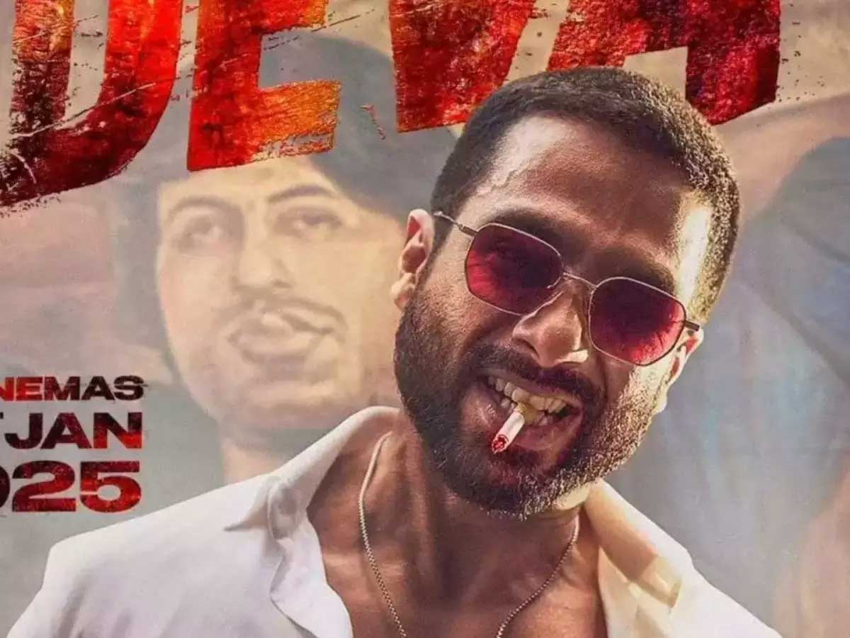 Deva First Poster: Shahid Kapoor’s Looks is a Tribute to Amitabh Bachchan